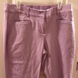 Lane Bryant  lilac Capri scalloped bottom SZ 14